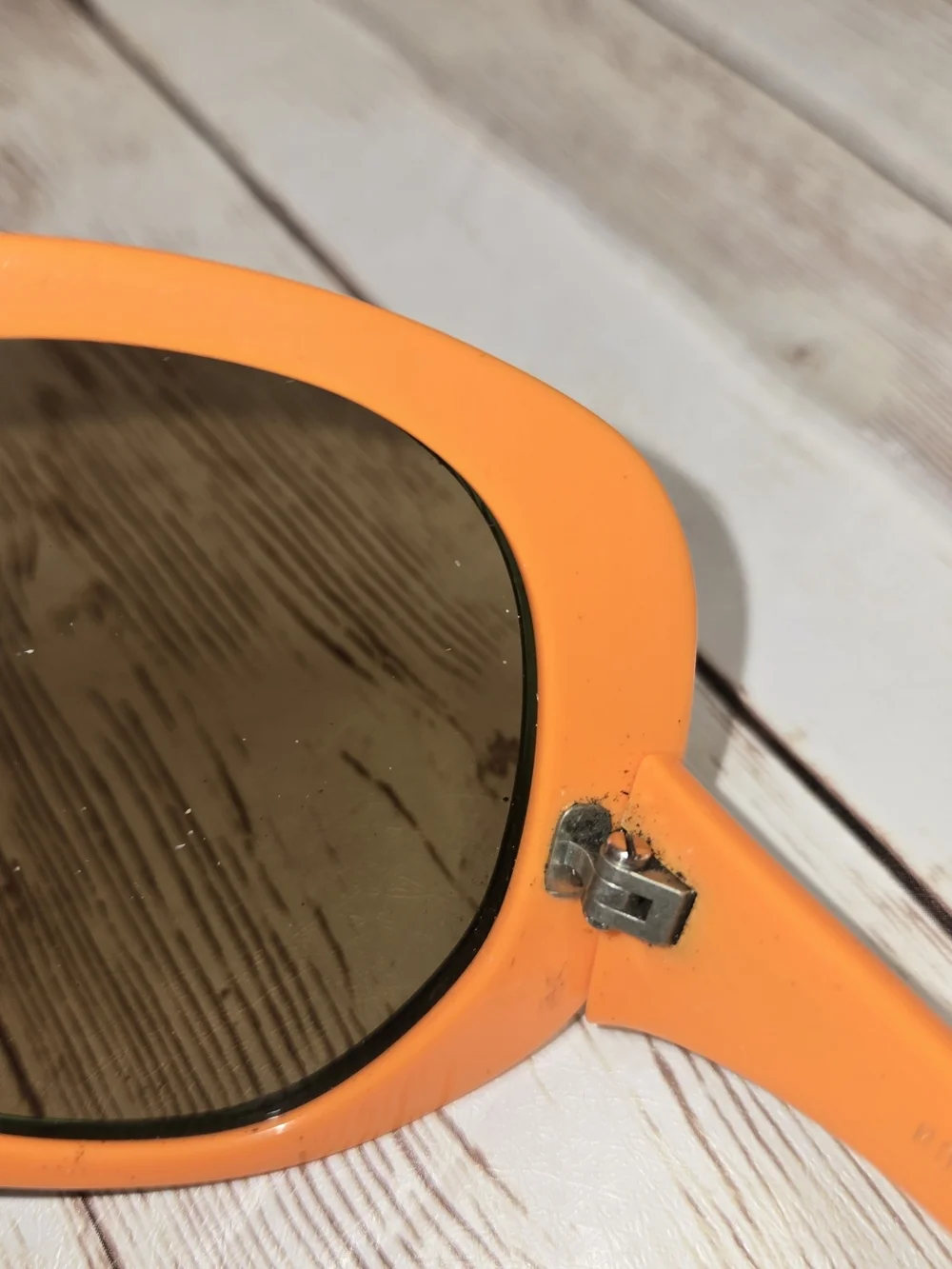 Vintage Rodenstock Bonny 130 Sunglasses Oversized Mod Orange Green Germany